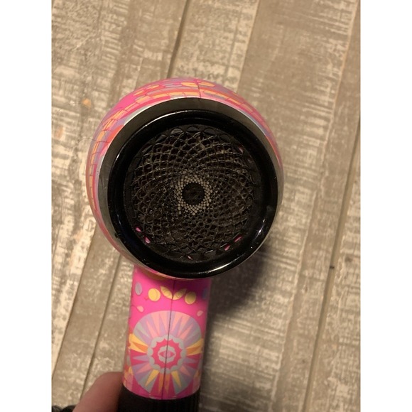Amika CEO 360 Dryer Lightweight Pink Signature Print Hair Dryer Works No Heat - Picture 5 of 6